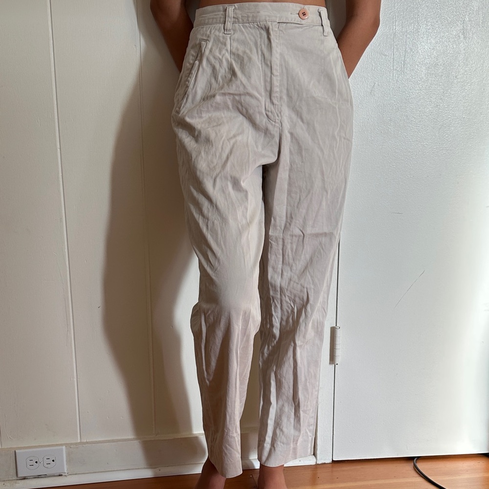 Ann Taylor Cream Chinos